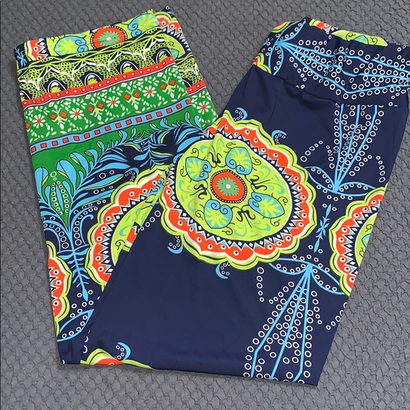 Pants - Multicolor Print Pants MEDIUM